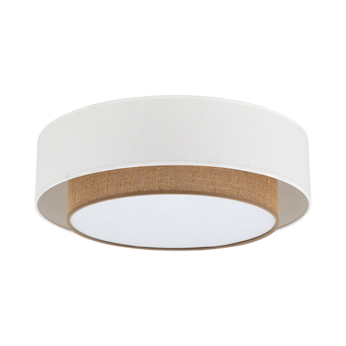 CALISTO JUTE Natural Flush Mount Light