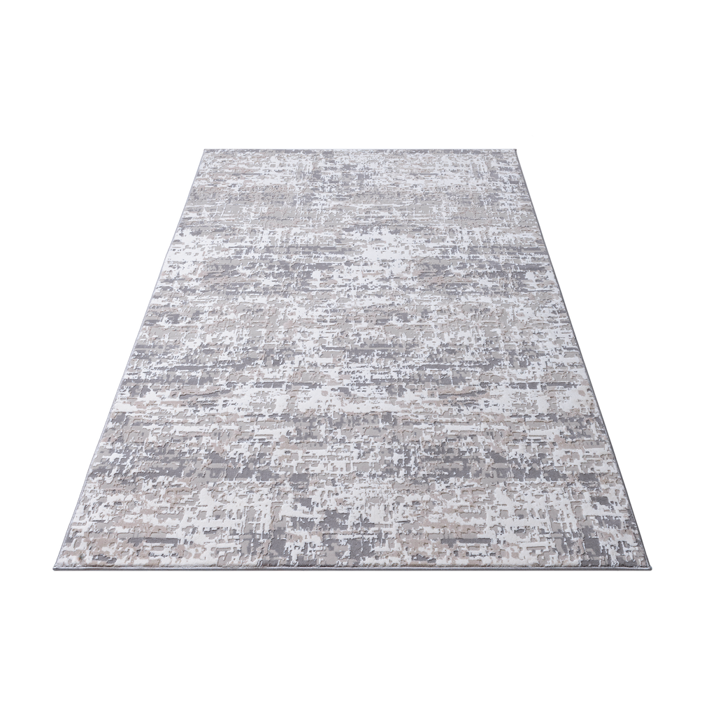Clouds Area Rug in beige and anthracite tones
