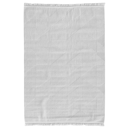 Delhi Geometric White Rug