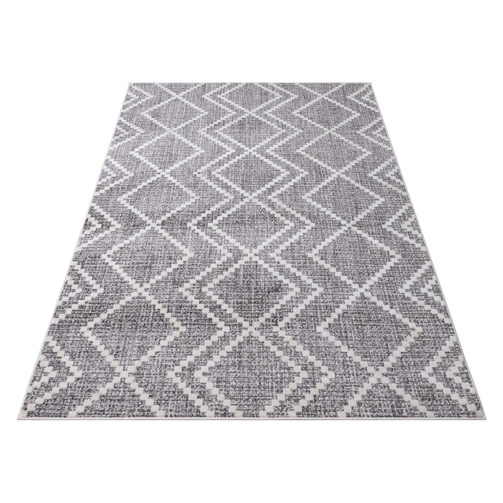 Dark beige Smyrna Zigzag Area Rug