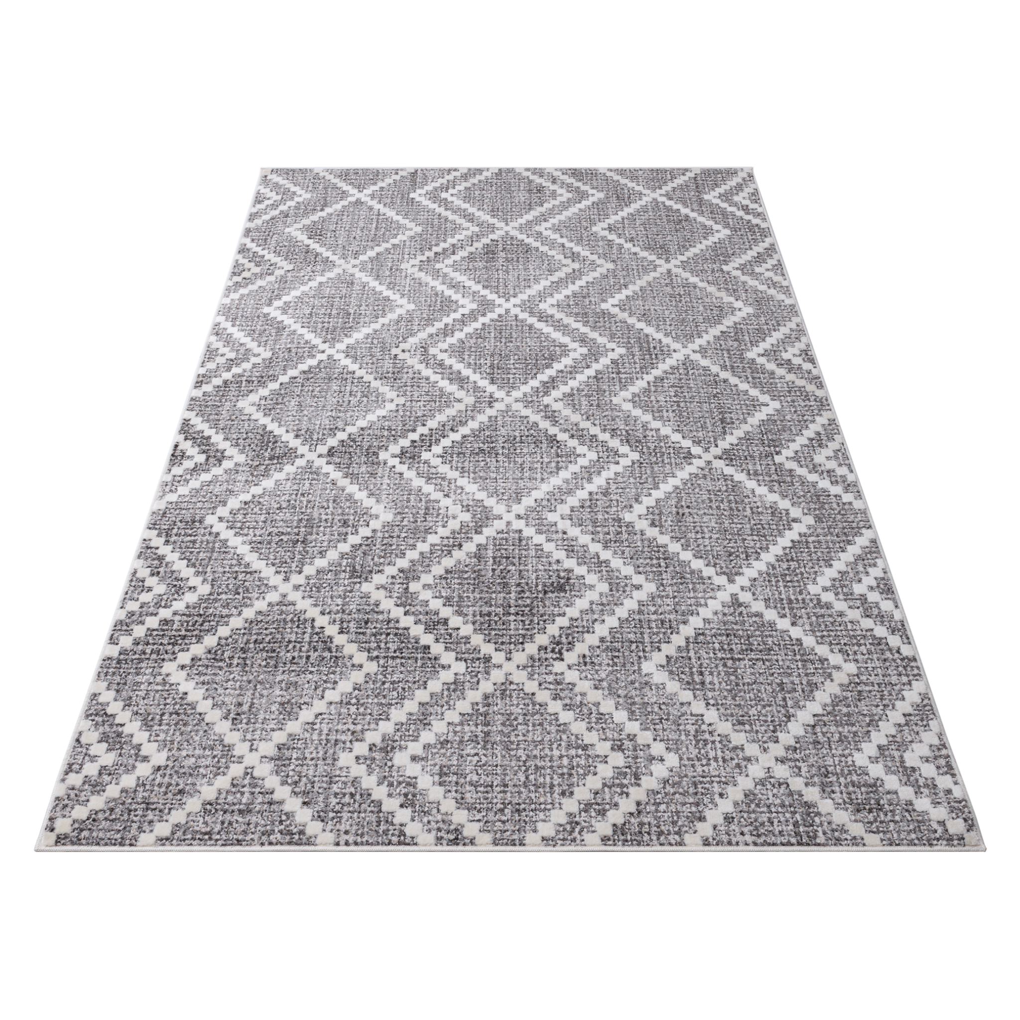 Dark beige Smyrna Zigzag Area Rug