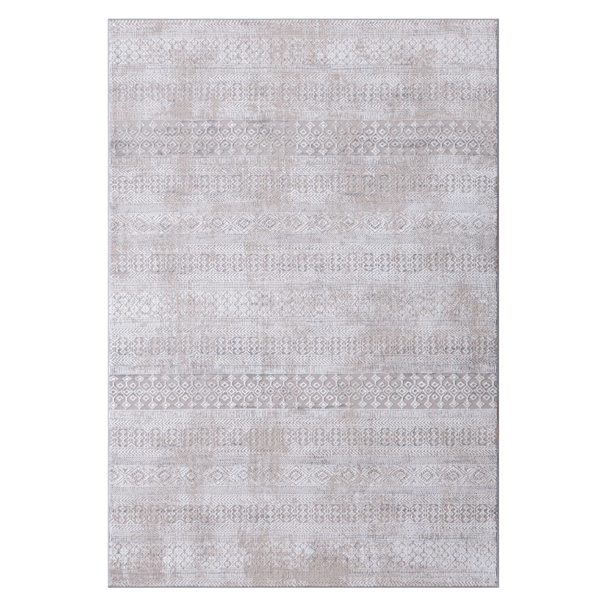 Tribal Ivory Rug in soft ivory tone
